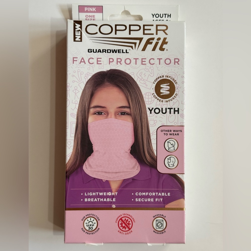 Copper Fit Gaurdwell Pink Face Protector